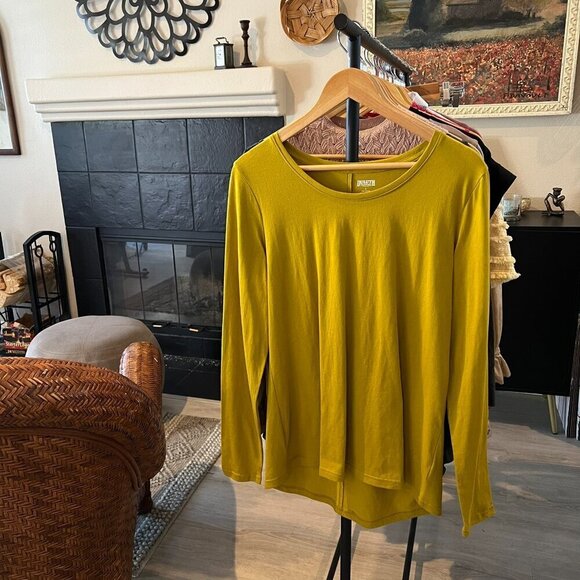 Duluth Trading Co Shirt Womens Size Large Chartreuse Long Sleeve Tee Gorpcore - Picture 16 of 16